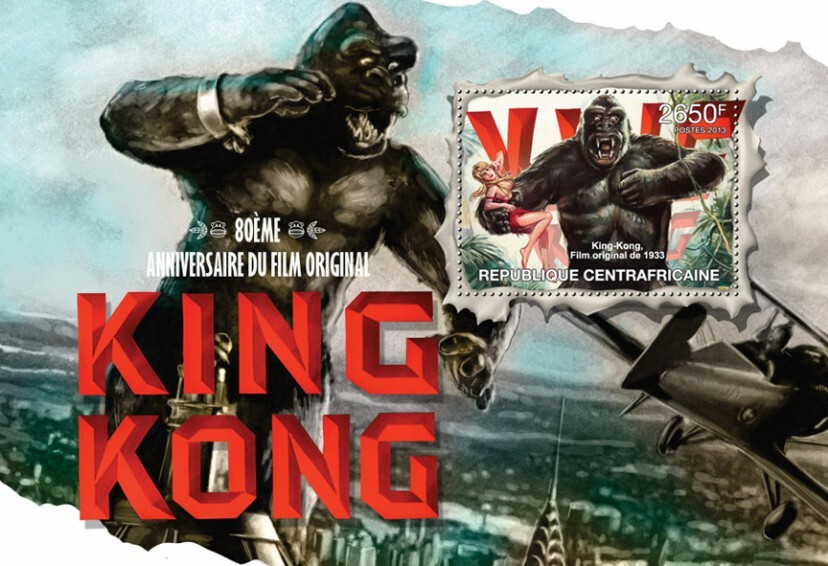 Centrafrique 2013 MNH - KING KONG. Michel Code: 4011 / Bl.1016
