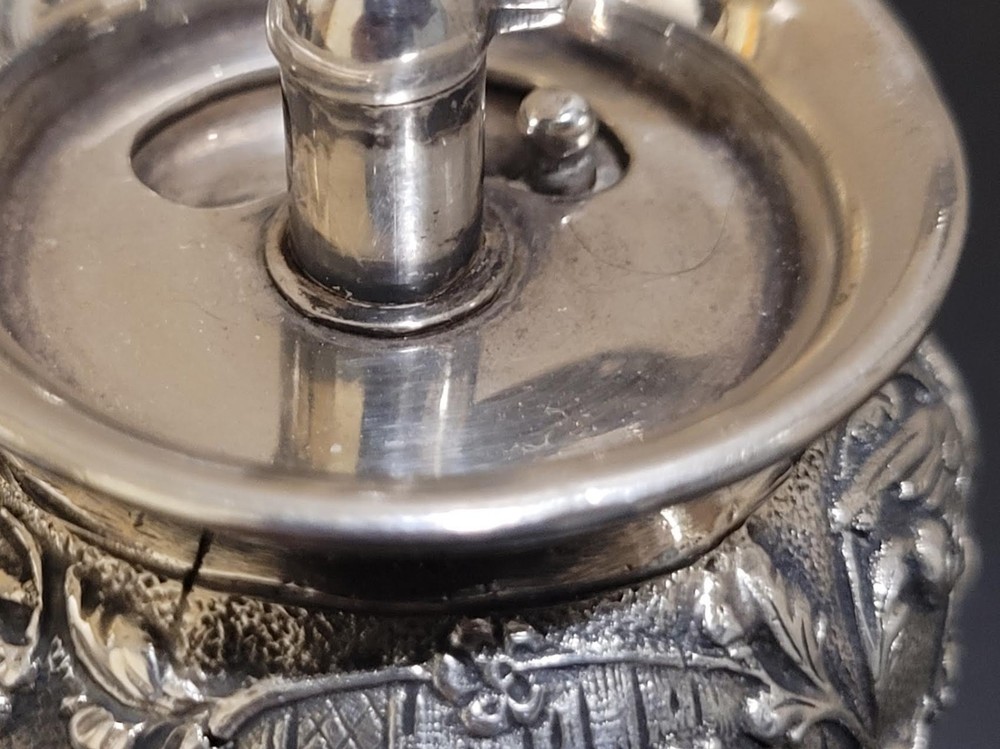 Silver (.800 purity) Dutch Figure Pepper Grinder