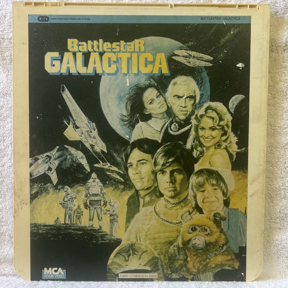 Battlestar Balactica SELECTAVISION RCA CED Richard Hatch Dirk Benedict UNTESTED