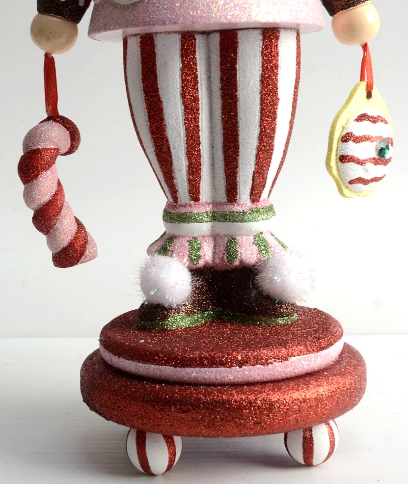 Kurt Adler Hollywood Nutcracker Candy Cupcake Hat Nutcracker w Box 16.5" EUC