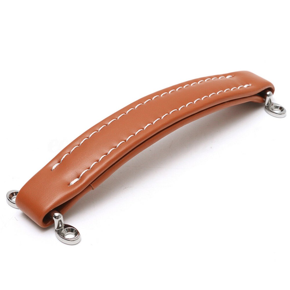 Brown Leather Style Guitar Amplifier Handle Strap For Fender Amp Instruments D