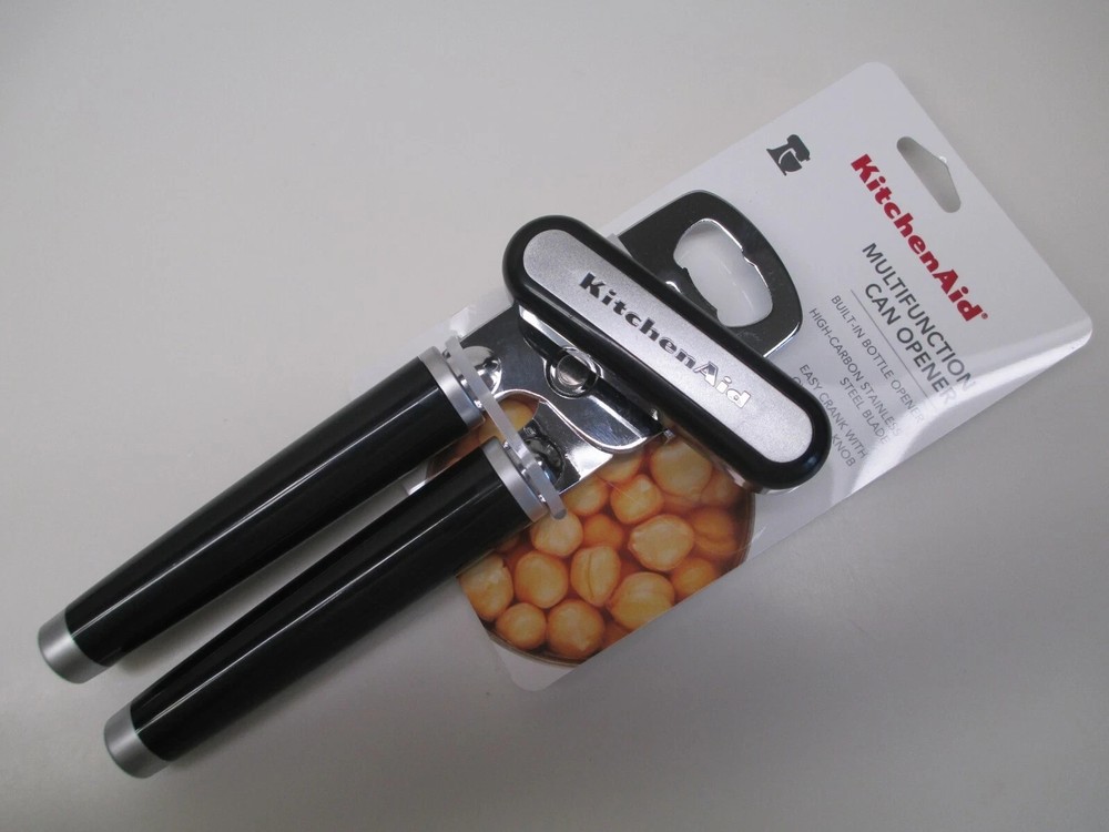 KitchenAid multi-function can opener shiny black