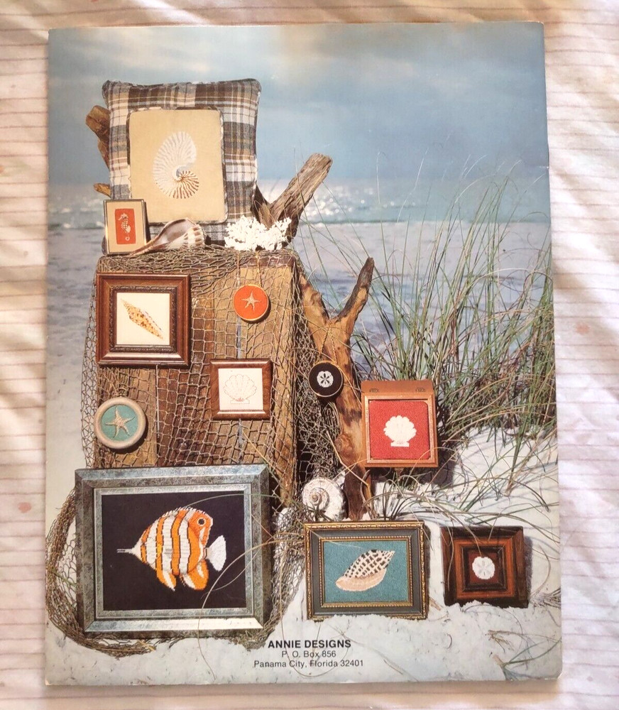 This is the Seashore Again Counted Cross Stitch Pattern Booklet 1979