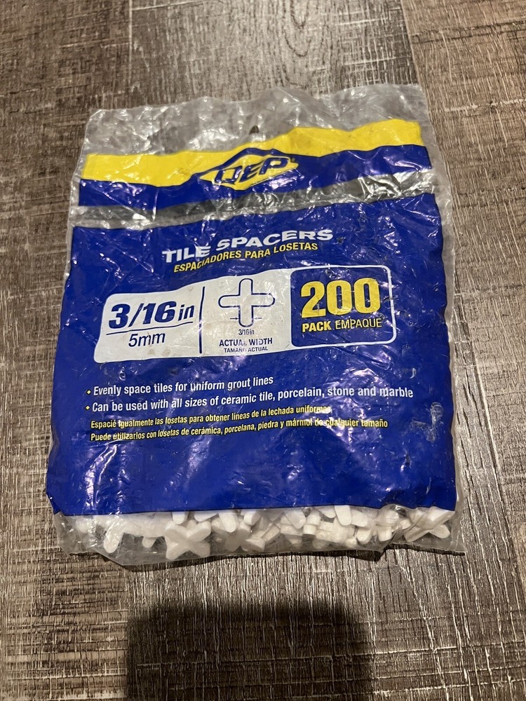 QEP Tile Spacers 200 Spacers  3/16"  5 mm