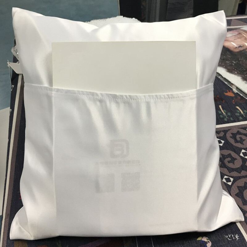 4Pcs 15.75" Sublimation square Blank Linen Polyester Pocket Pillow Case Cover