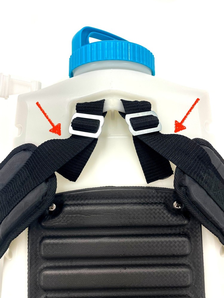 For AGRICAS backpack sprayer, the shoulder strap is for right and left