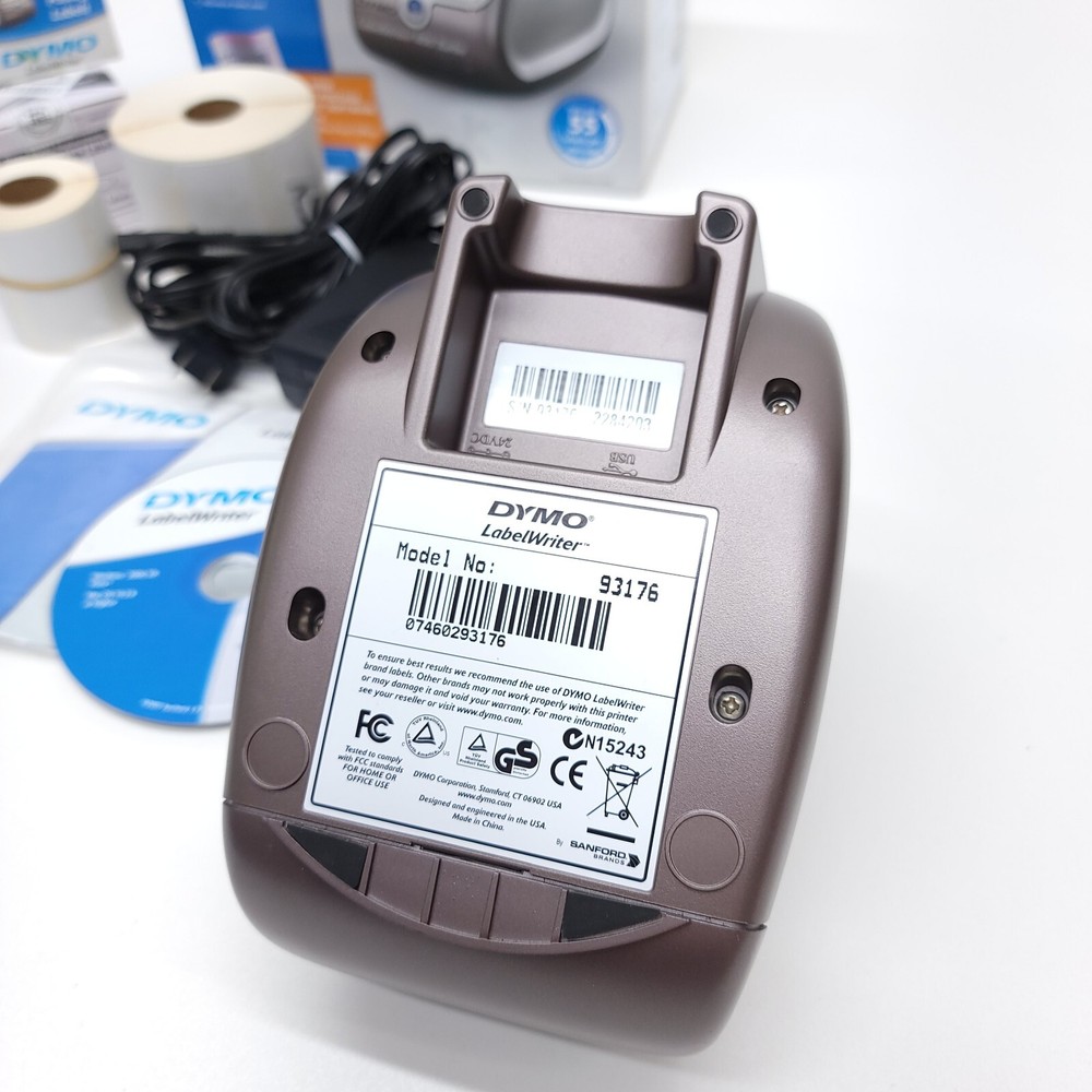 DYMO LabelWriter 400 Turbo Thermal Printer Tested Complete Extra Labels PC Mac