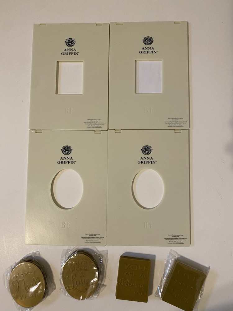 Anna Griffin Cricut Cuttlebug Assorted Embossing Frame Folders And Sentiments #1