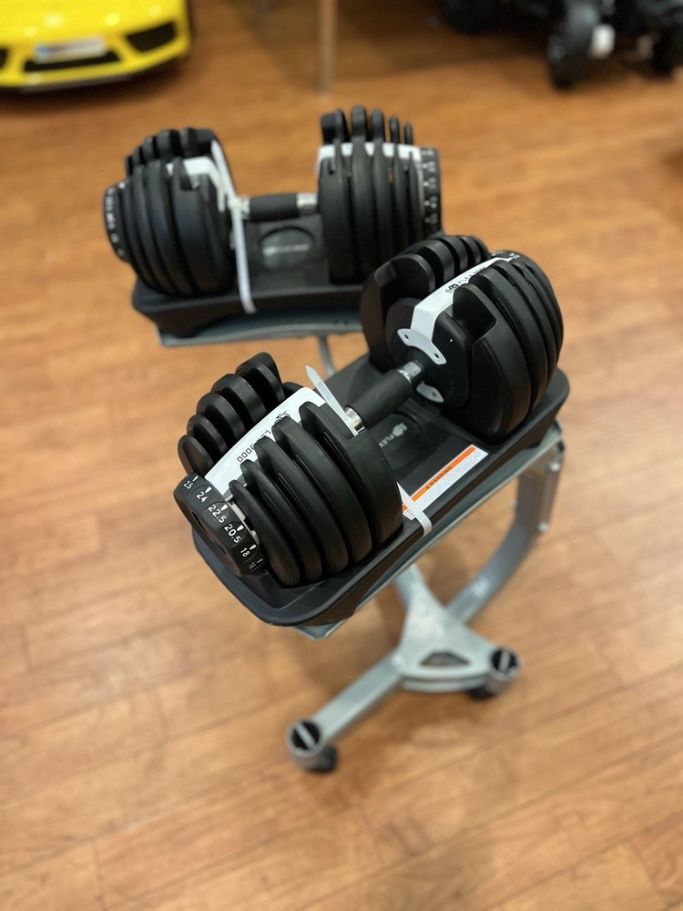 Adjustable Dumbbell 5-52.5 LBS Set With Dumbbell Rack