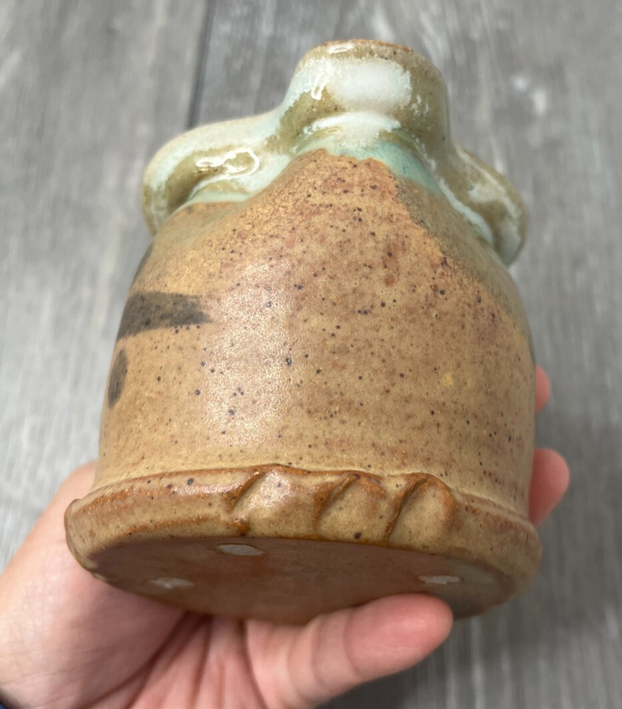 Lot/2 Art Pottery Creamer & Small Pitcher