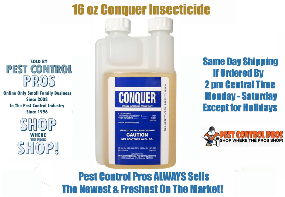 16 oz Conquer Residual Insecticide Insect Control Spider Ant Scorpion Flea Tick