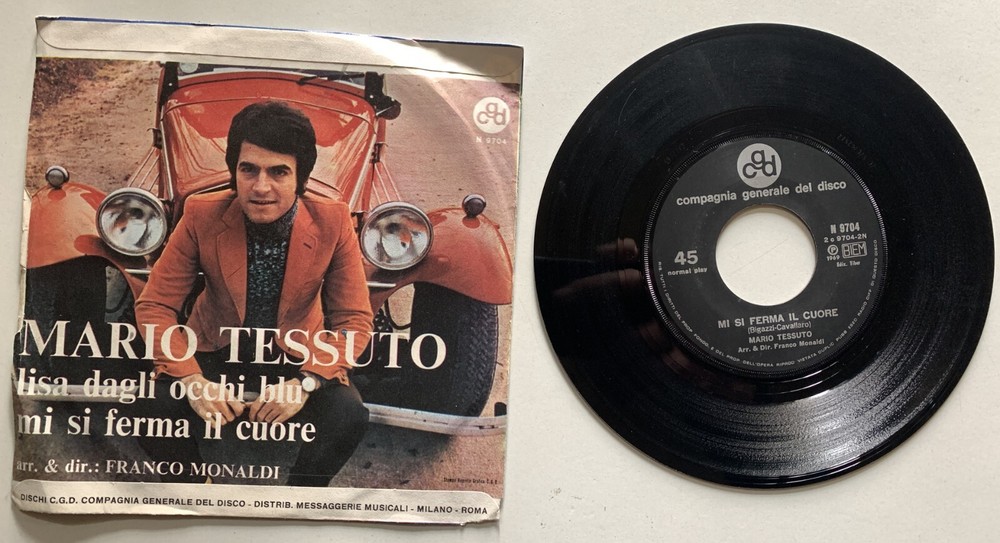 45 RPM MARIO PLAIN BLUE EYES FABRIC