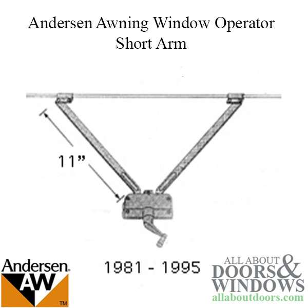 Andersen Awning Window Operator Short Arm Perma Shield Operator 1981-1995