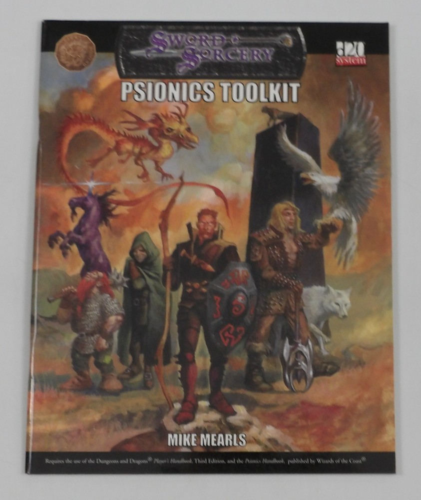 Sword & Sorcery Psionics Toolkit RPG Sourcebook - Mike Mearls - D&D 3E