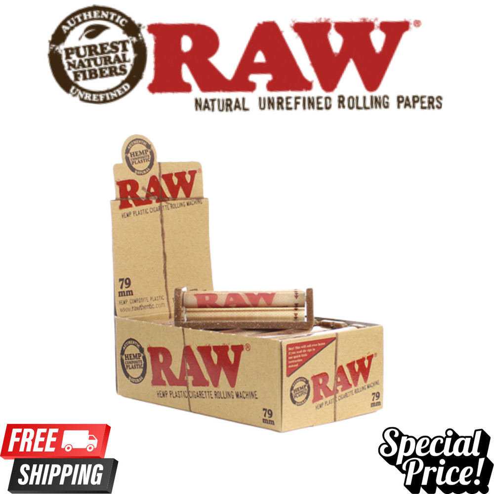 RAW 79mm Rolling Machine Authentic Roller 12ct Display (Lot 6) Bulk Wholesale