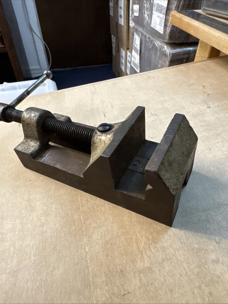 Vintage Machinist Drill Press Vise ( Read Description )