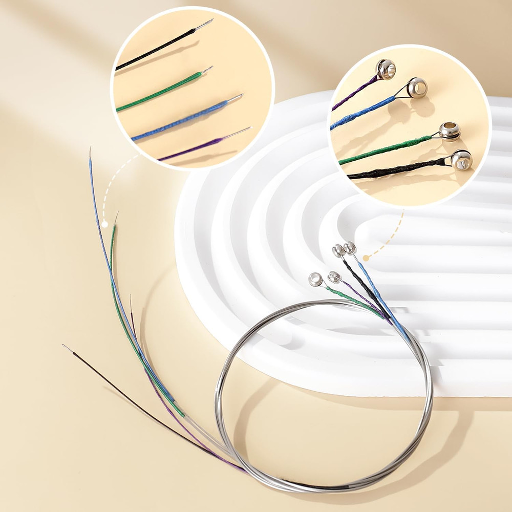 2 Sets Violin Strings Full Set (G-D-A-E), Universal Violin Strings with Nickel-P