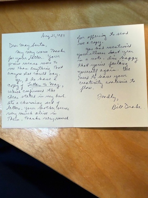 William Drake First Wave Signed Letters May Sarton Association Copy (ALS/TLS)