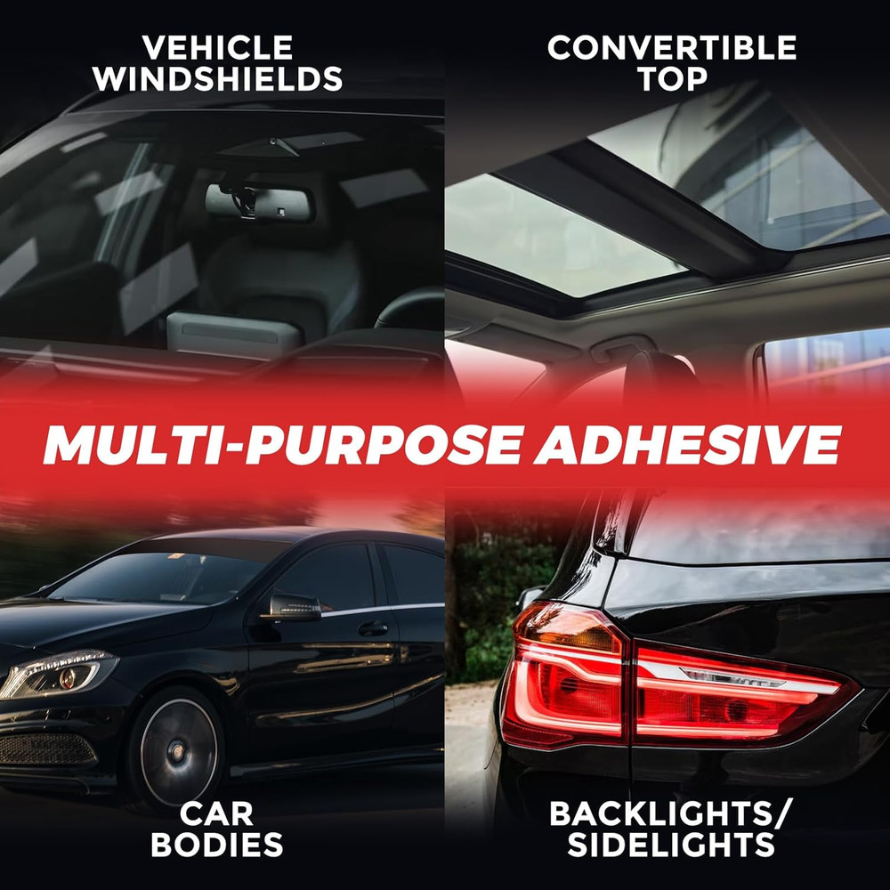 Windshield Urethane Adhesive Sealant - Quick Curing & Weather Resistant and Prof