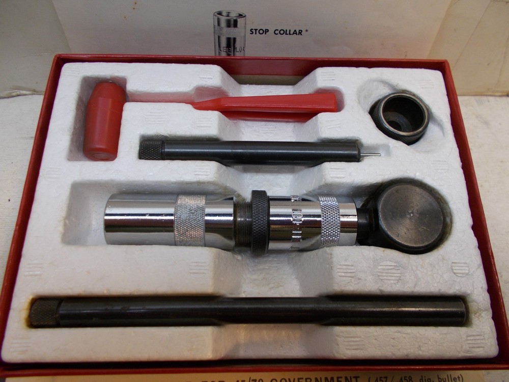lee loader hand loader for 45/70 goverment + charge table reloading