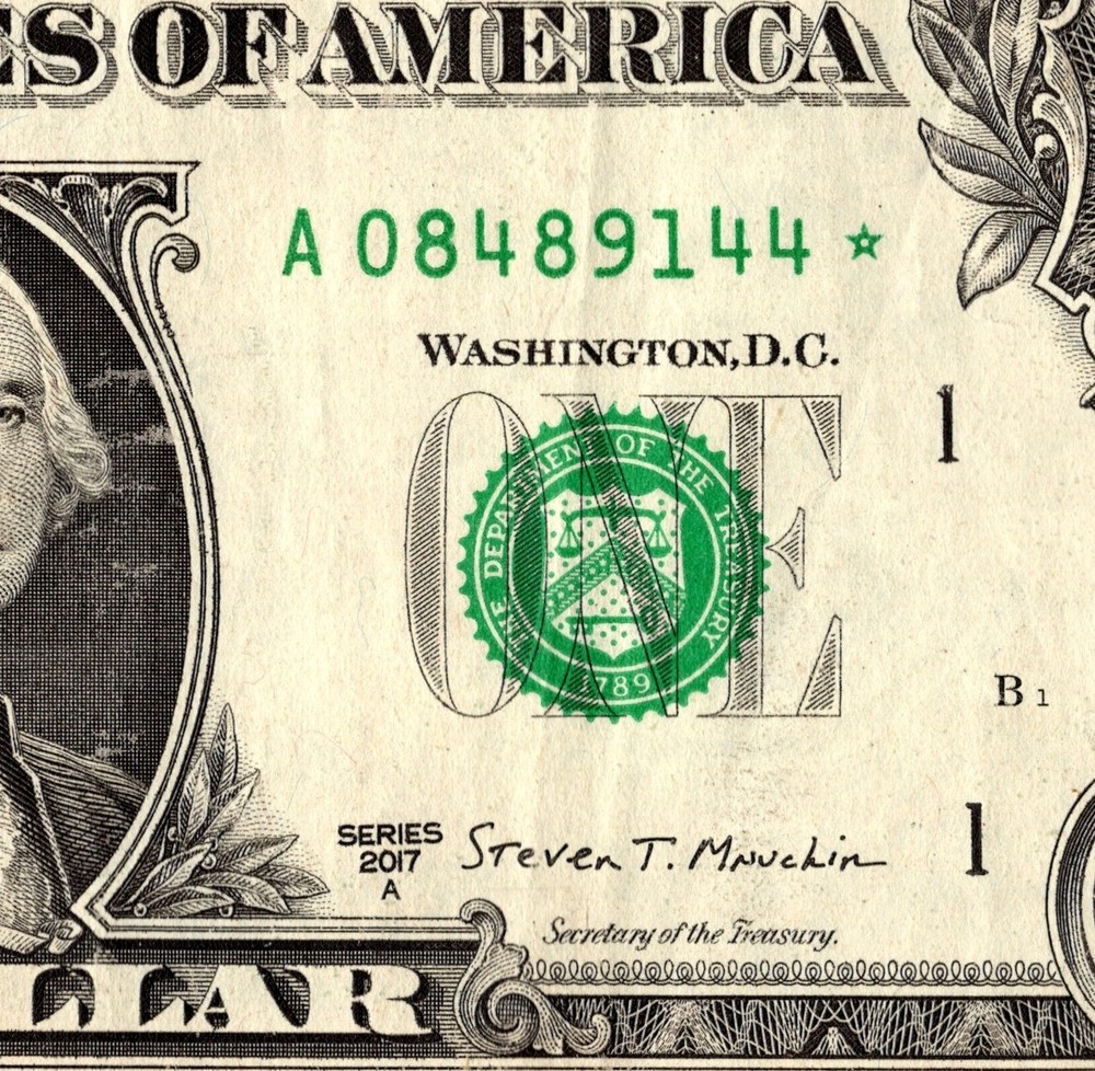 2017 A Star note Fancy Serial Number Regular Run