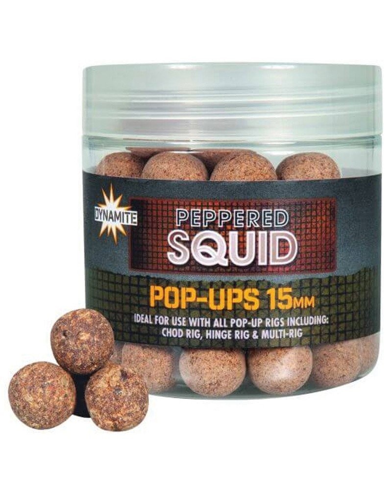 Pop-Ups Peppered Squid 15 Mm Dynamite Baits