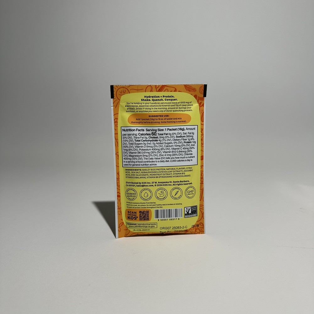 Kos Hydration Protein - Orange
