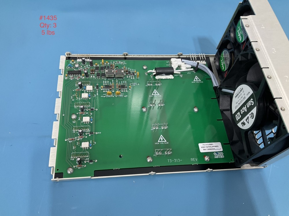 ASTEC 73-313-0001 CONTROL BOARD AND FRAME W/FANS