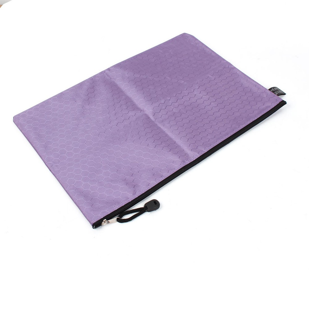 Rectangle A4 Storage Zipper File Bag Folder Holder Documents Pen Zipper Bag