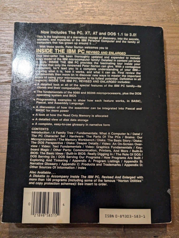 Vintage Peter Norton Inside the IBM PC