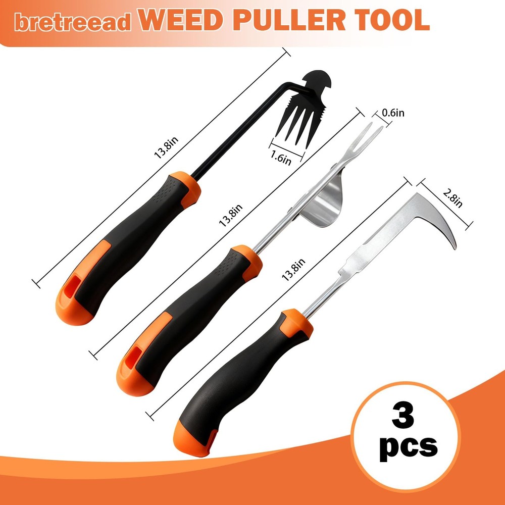 Weed Puller Tool, 2025 New Portable Weeder Tool, Weeding Tool with Stainless ...