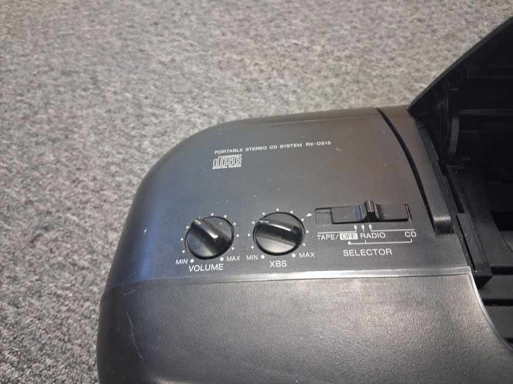 Good Condition Panasonic Portable Stereo CD System RX-DS15 Black Tested Working