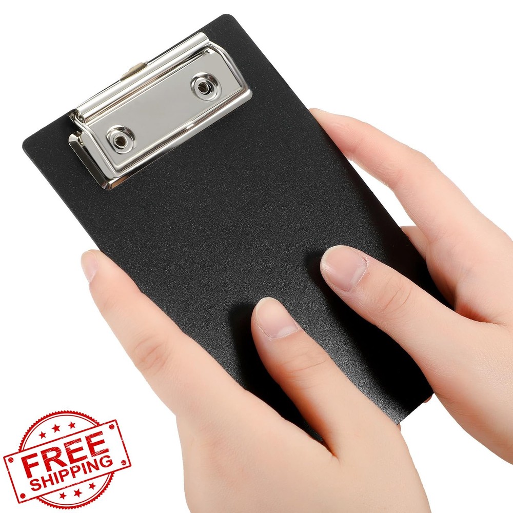 Eersida 24 Mini Clipboards 4x6 Inch Small Plastic Memo Holder