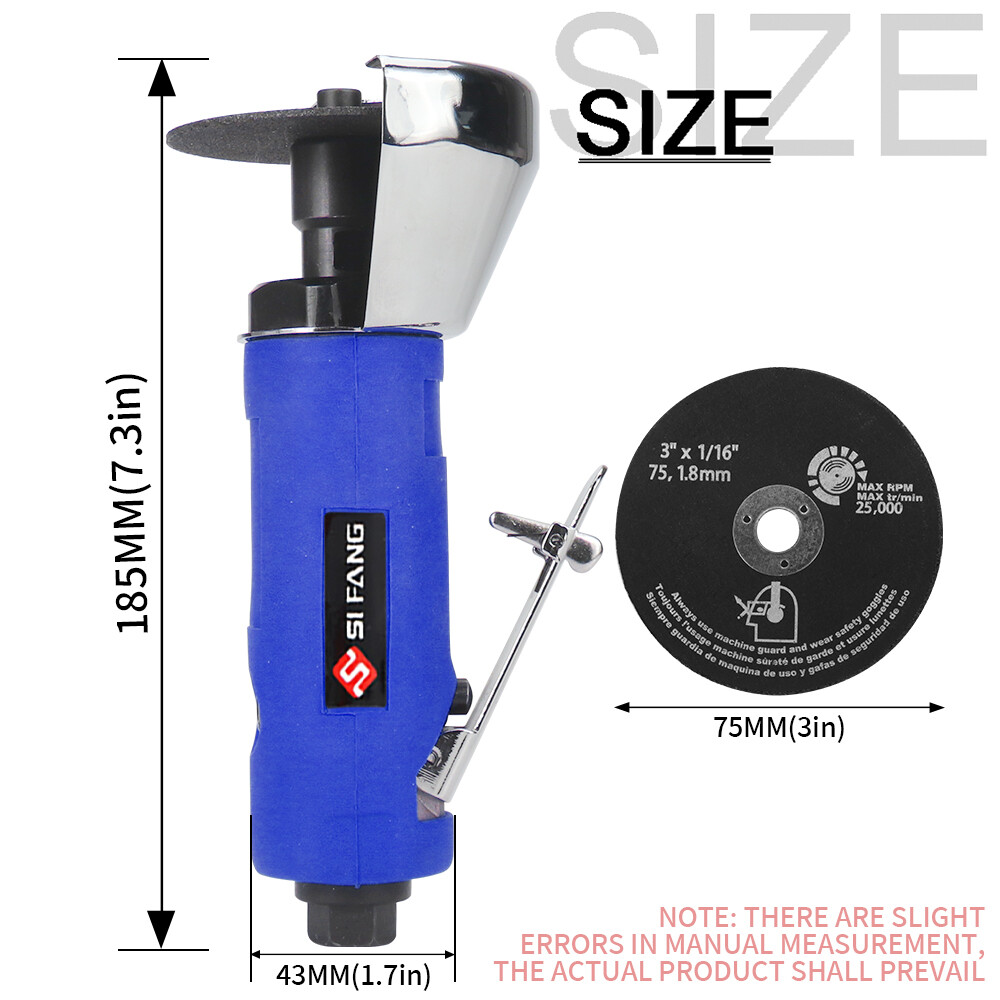 3 inch Pneumatic Metal Cutting Machine Set Air Angle Grinder Dremel Handle Tools