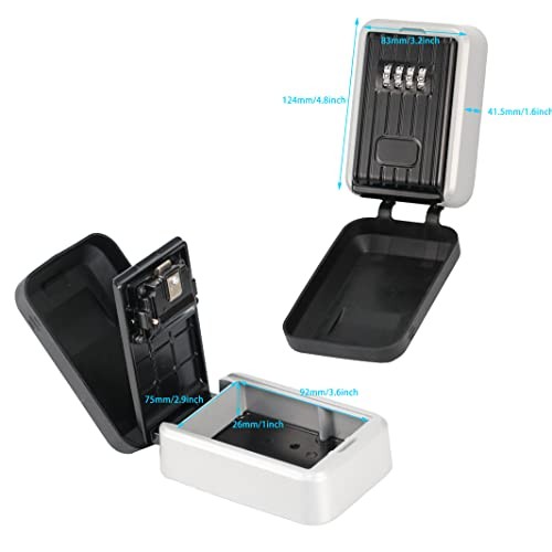 BenRich Key Safe Box Waterproof with Combination Lock 4 Digit - Resettable
