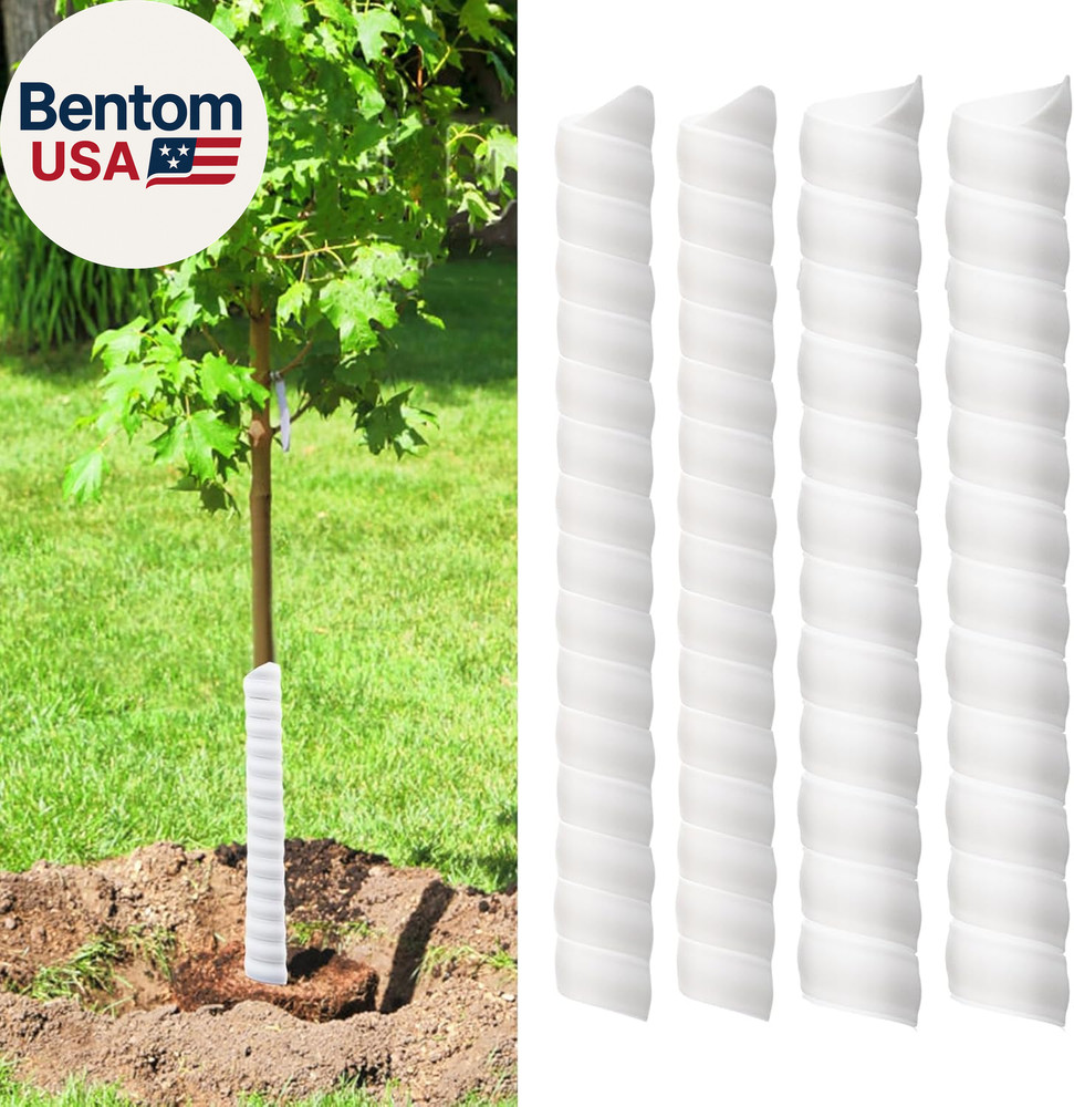 4/6/8 Pcs Tree Trunk Protector-2 Size Plastic Spiral Tree Guard Tree Trunk Prote