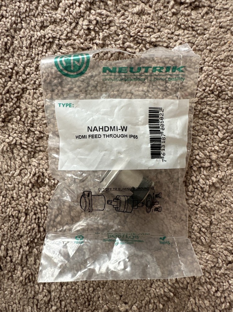 *New* Neutrik NAHDMI-W, HDMI Feed-Through Coupler Adapter