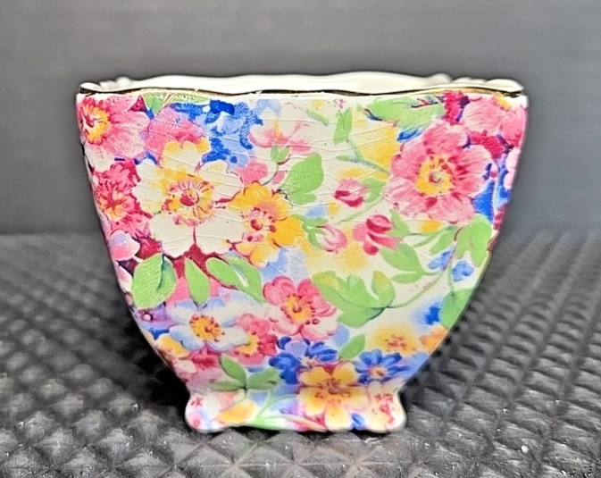 James Kent Apple Blossom Pattern Sugar Bowl