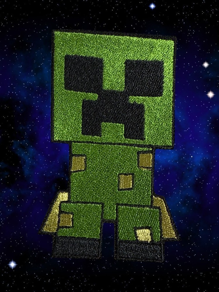 Minecraft Embroidery Patch 7" & 10"