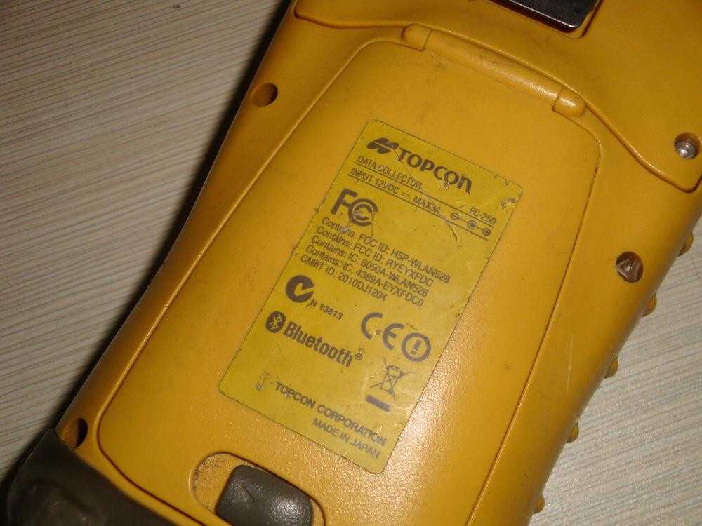 LCD Damage Can Enter System Topcon FC-250 Field Data Collector Controller