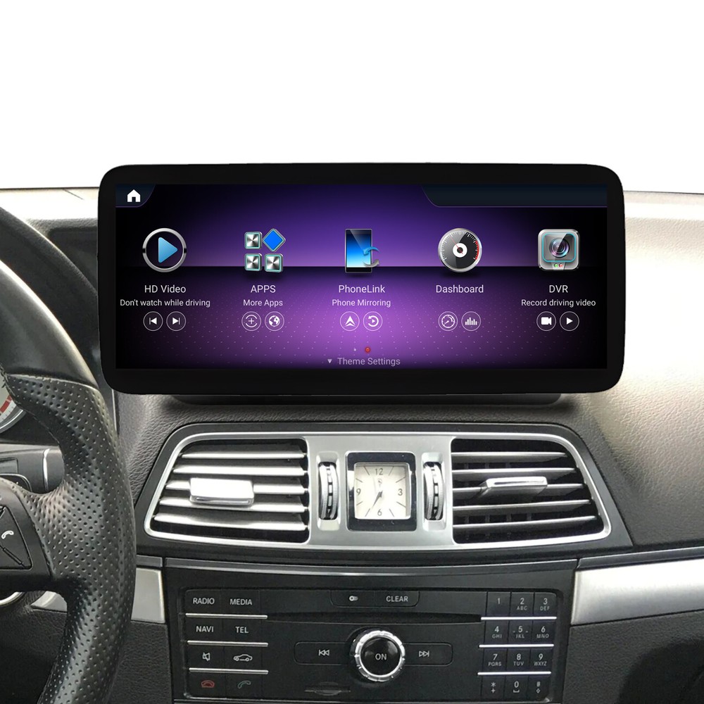 12.3''Touch Screen Display Android CarPlay For Mercedes E-Coupe W207 C207 NTG5.0