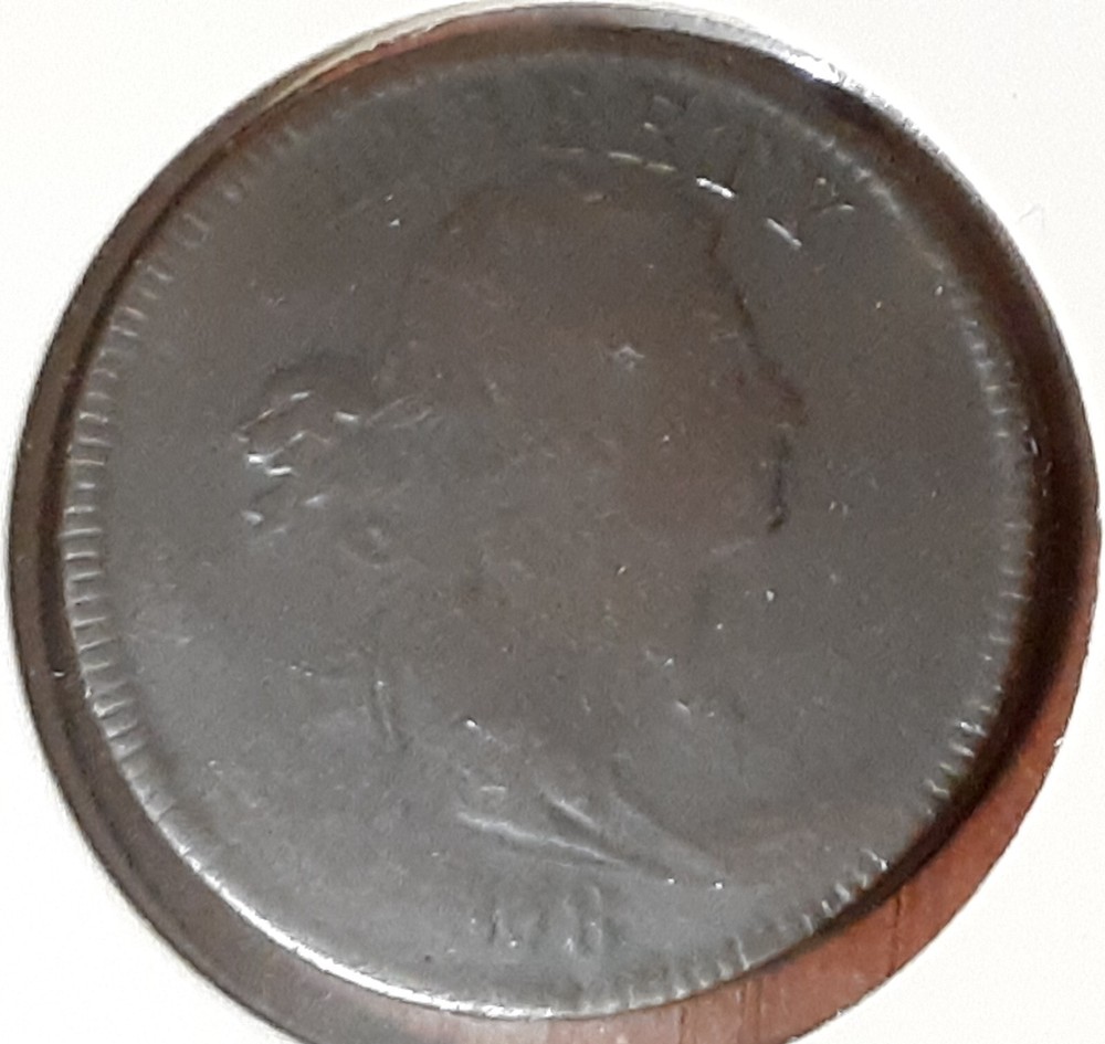 1798/7 Drape Bust Multiple Errors: 9/8 on Third Digit-Die Chips-Lamination (Rev)