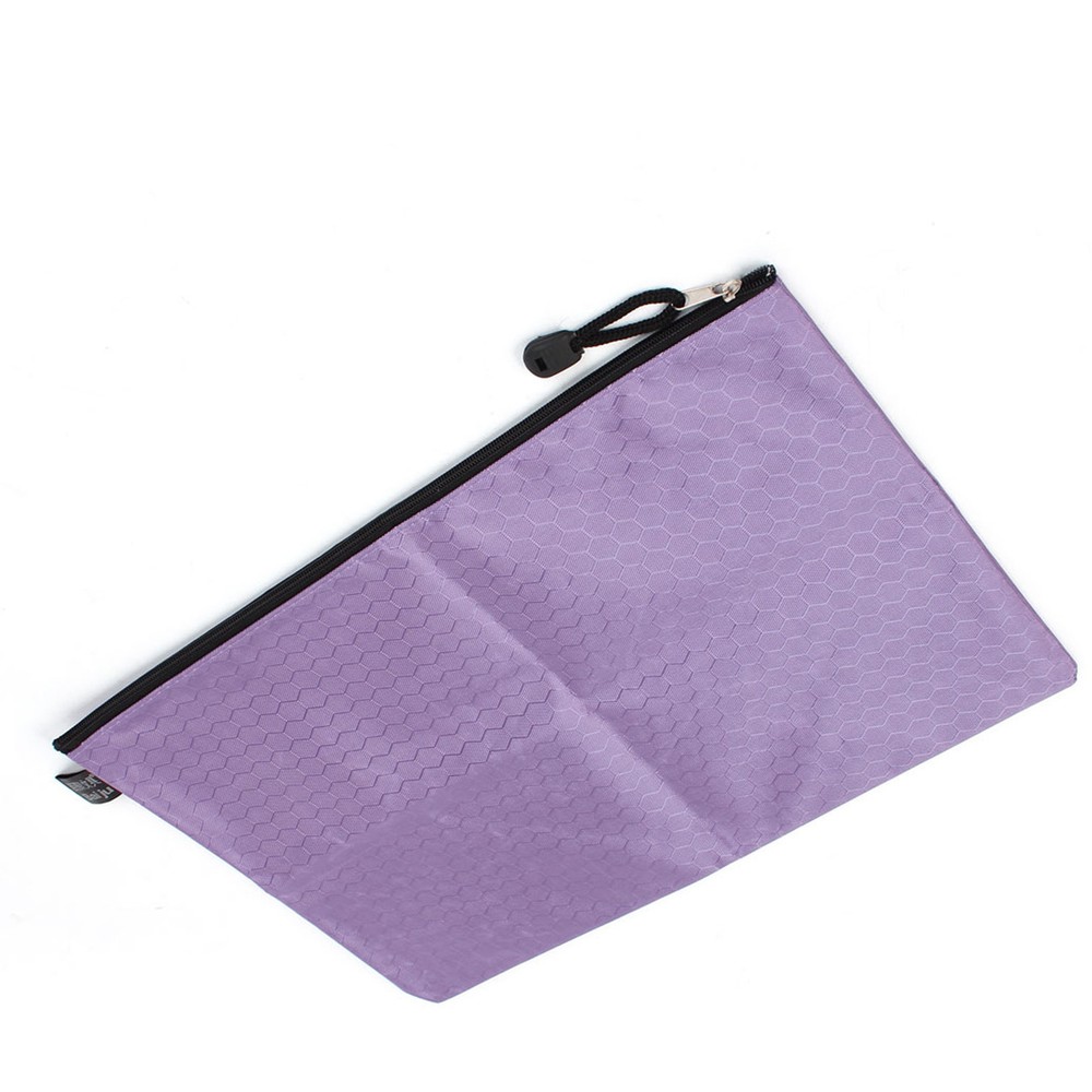 Rectangle A4 Storage Zipper File Bag Folder Holder Documents Pen Zipper Bag