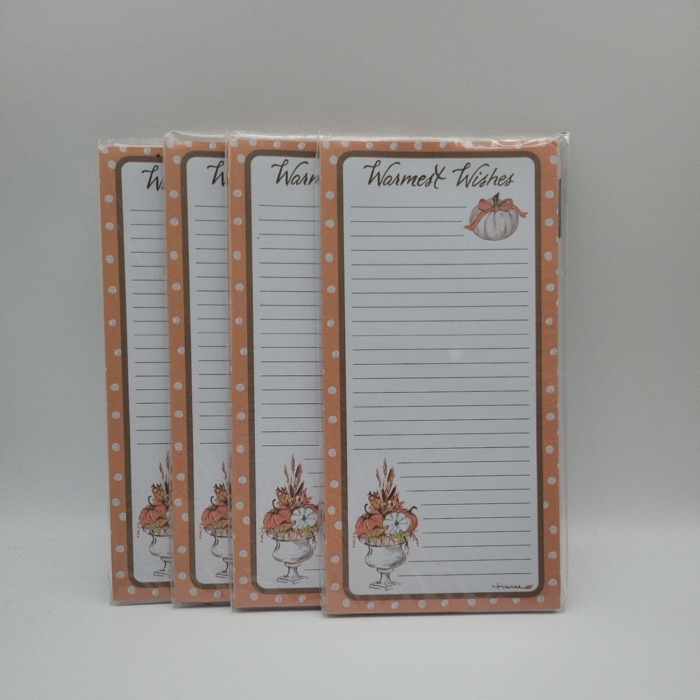 Set of 4 Lined Note Pads for Notes & Lists