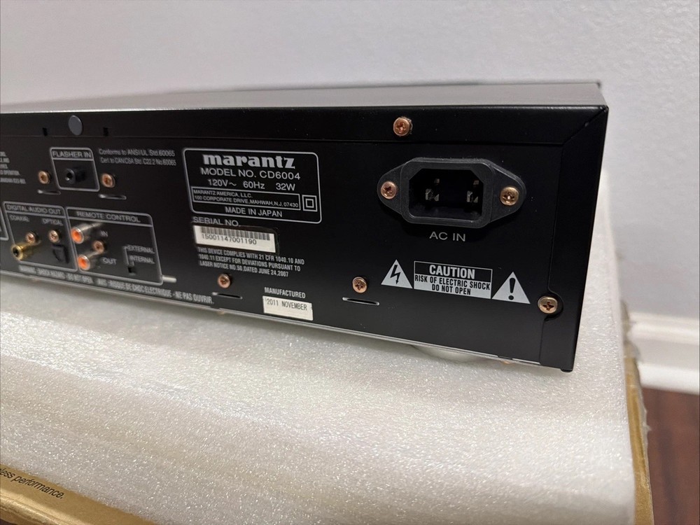 Marantz CD Player CD6004 (No Remote) 120V