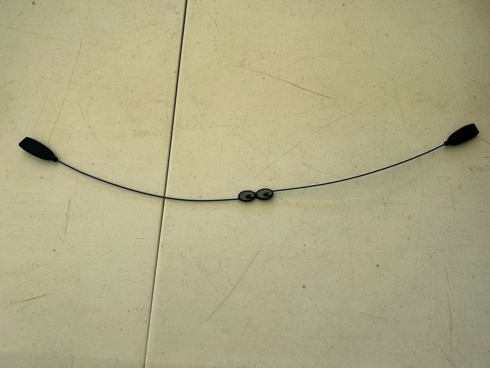 Black Adjustable Wire Cord Strap C Line Retainer for Glasses and Sunglasses