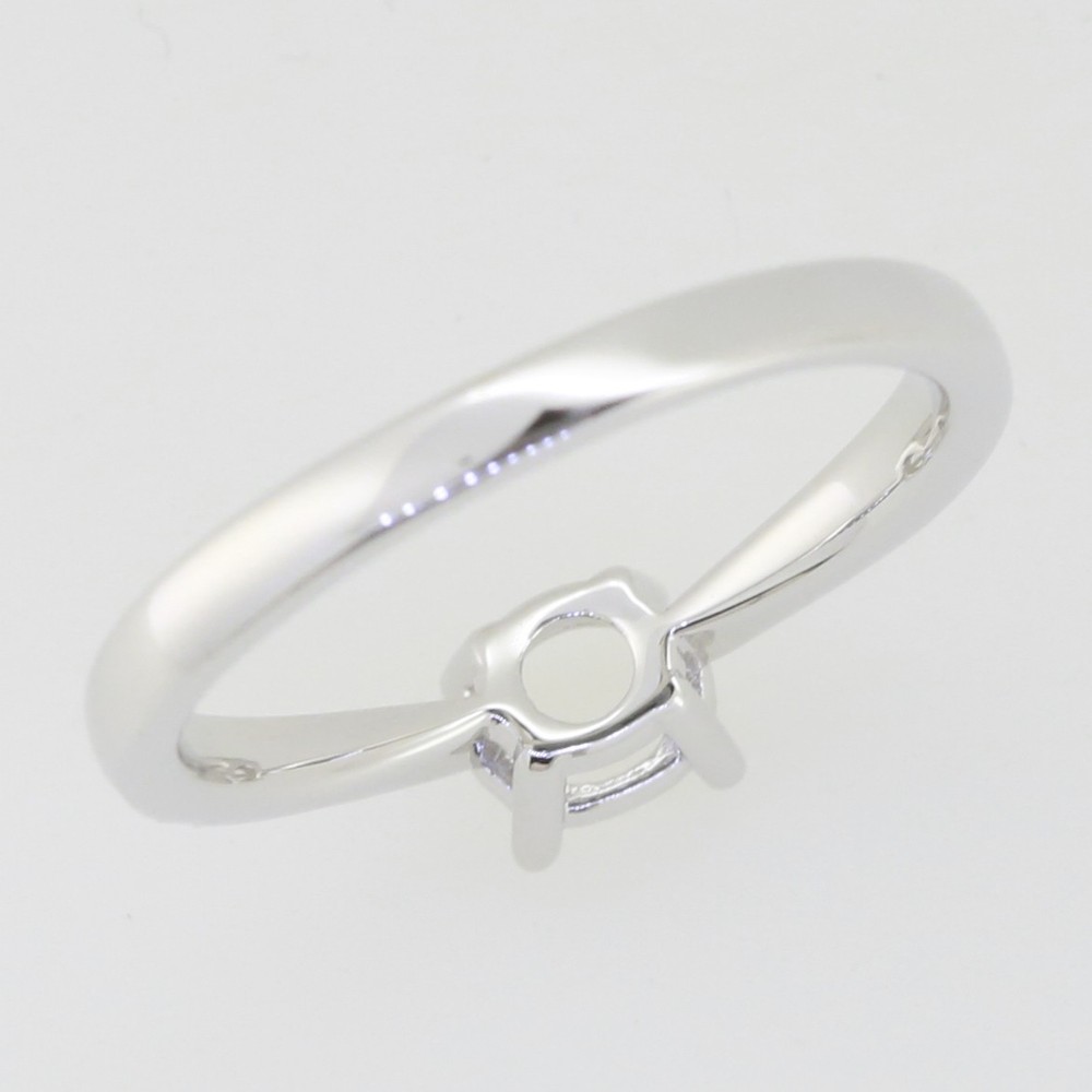 Sterling Silver Semi Mount Ring Setting Round RD 5x5mm