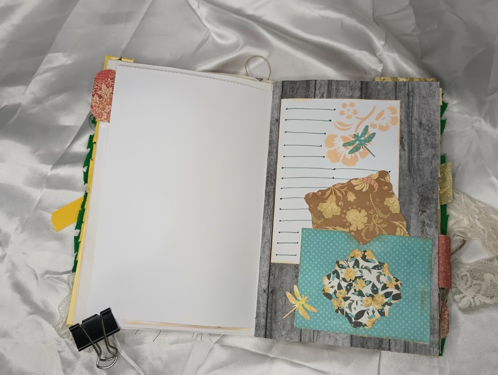 Junk Journal Eclectic With Lace Soft Cover