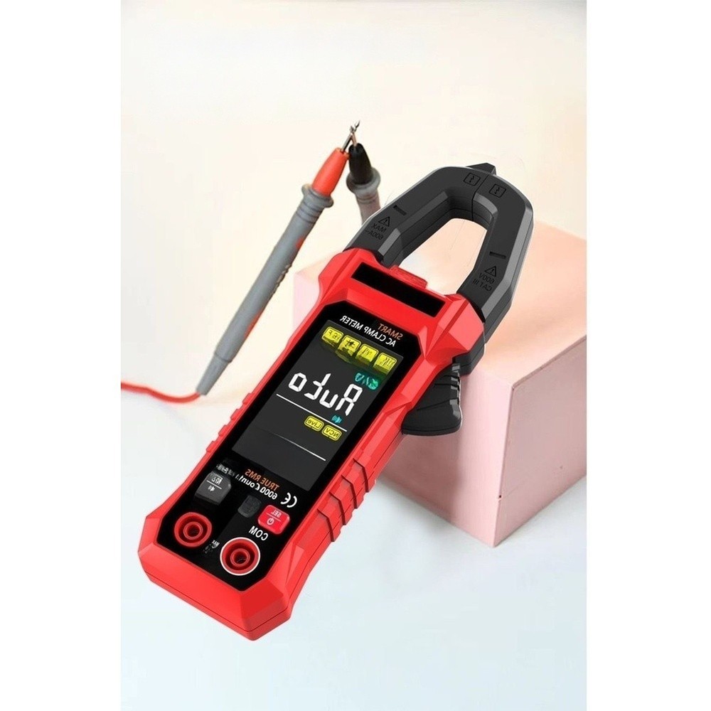 TS601 Fully Automatic Clamp Meter for AC DC Voltage Current Resistance Temp