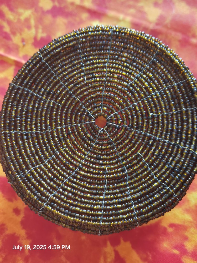 Beaded Handmade Basket